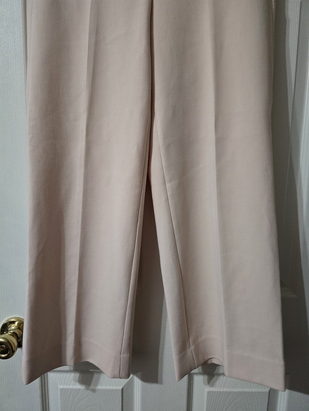 J. Crew 365 Flat Front Pleated Waist Ankle Length Structured Trousers, Sz 8, EUC - Picture 3 of 13